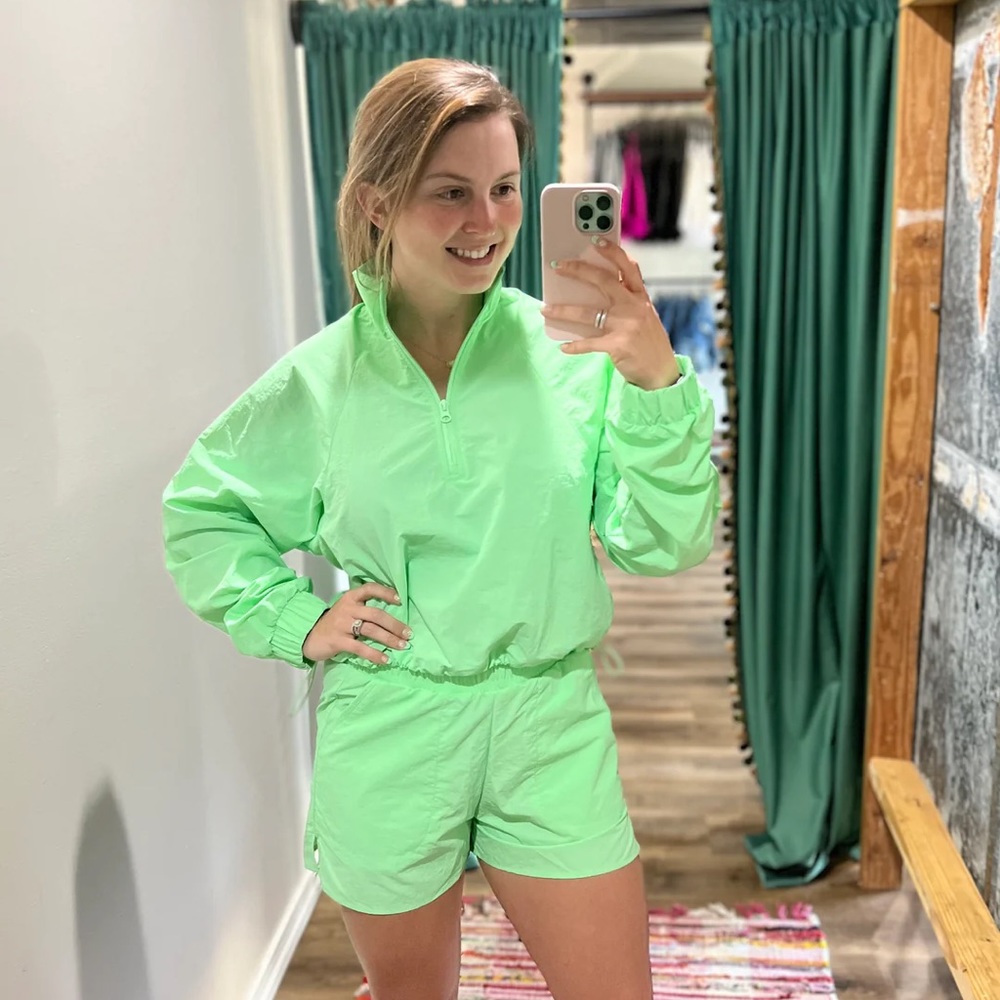 Mint Windbreaker Set